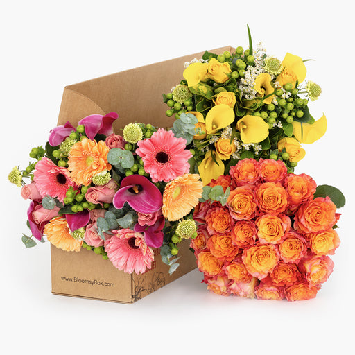Super Gift Trio Flower Subscription (3 Deliveries)